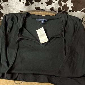 Banana Republic black long sleeve top